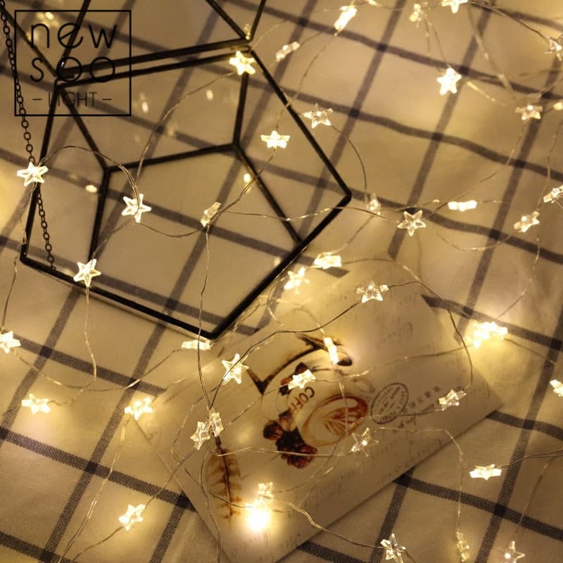 Guirlande Lumineuse Flocons de Neige (2 m, 20 LED, piles) — Maison, photo 2