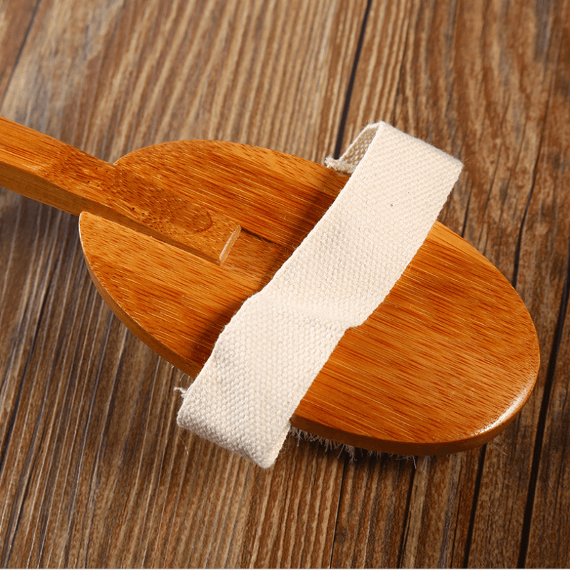 Brosse de Bain en Bambou à Tête Amovible (poils naturels, 42 cm) — Bien-être, photo 3