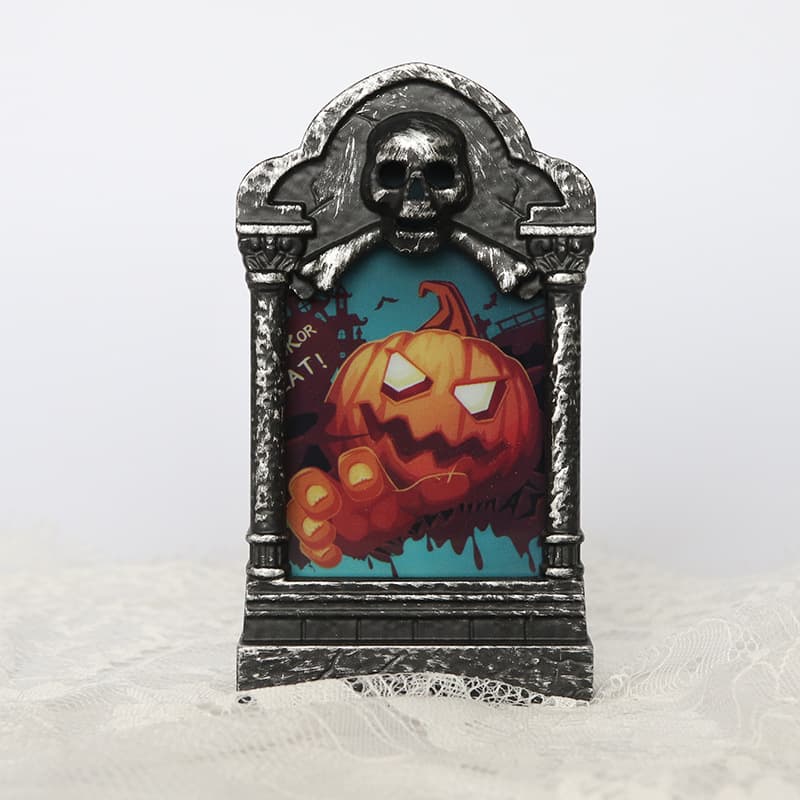 Lampe Pierre Tombale Halloween (motif citrouille)