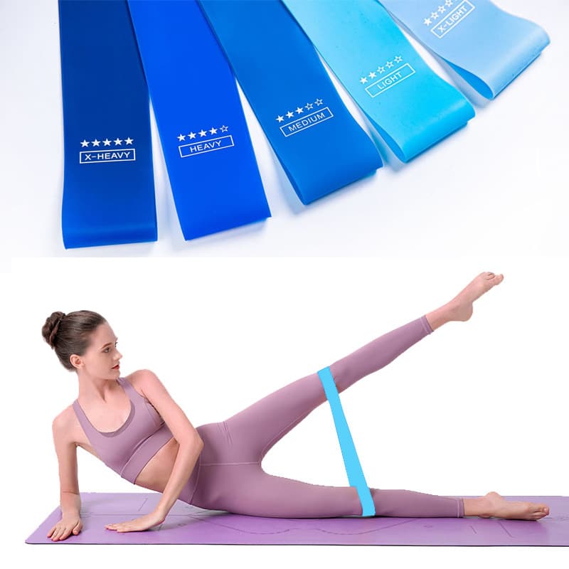 Lot de 5 bandes de résistance bleues — Bien-être, photo 2