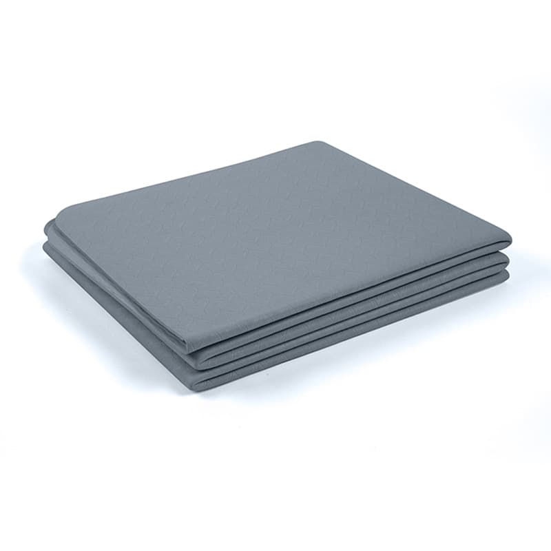 Tapis de Yoga Pliable en TPE Antidérapant (183 x 61 cm, gris bleuté)