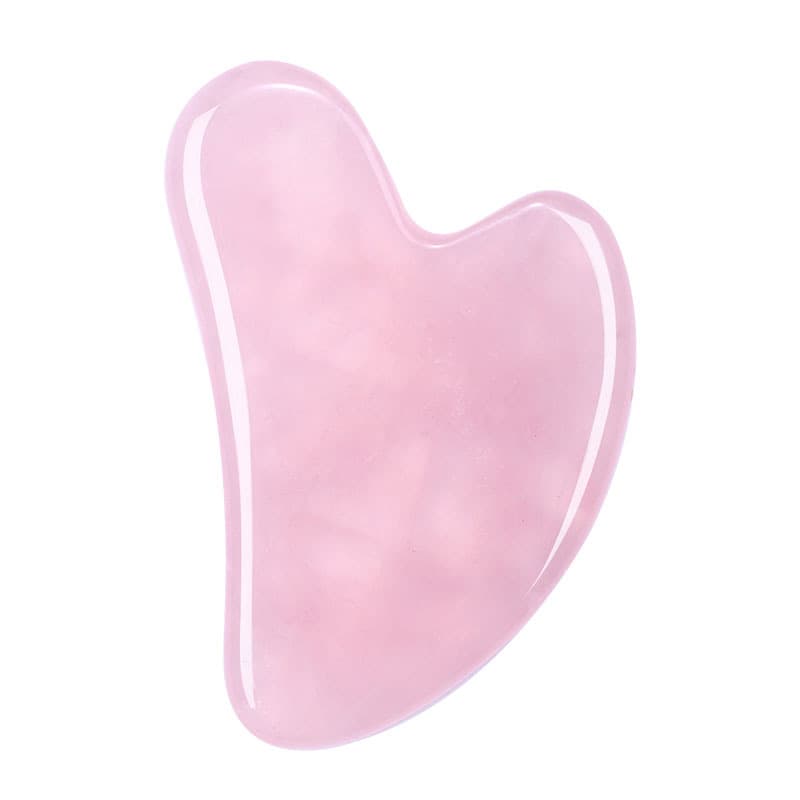 Gua Sha en Forme de Cœur (pierre rose)