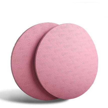 Coussinets de Genoux pour Yoga et Pilates (ronds, roses, lot de 2)