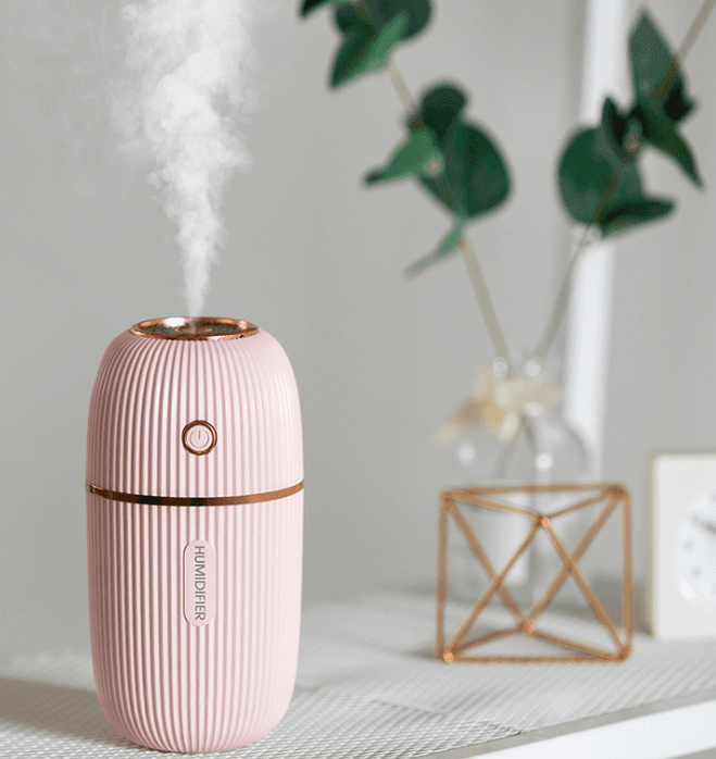 Mini Humidificateur à Ultrasons USB (rose)