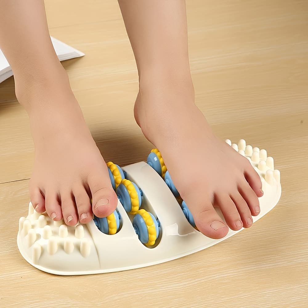 Rouleau de massage pour les pieds à roulettes