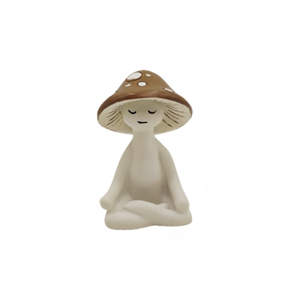 Figurine Champignon en Méditation (résine)