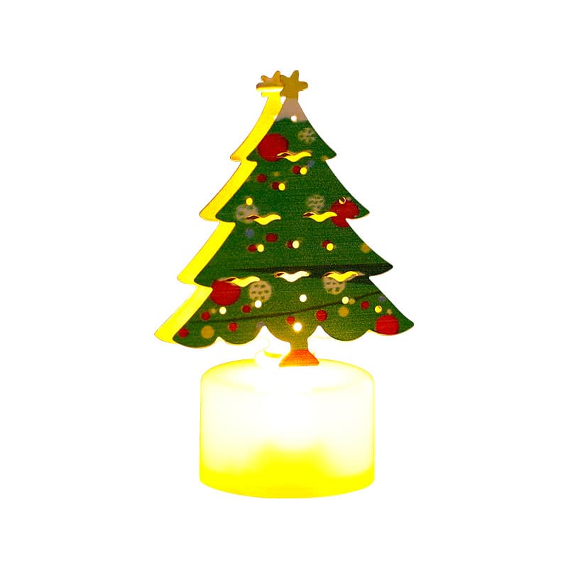 Lot de 12 Bougies LED Sapin de Noël